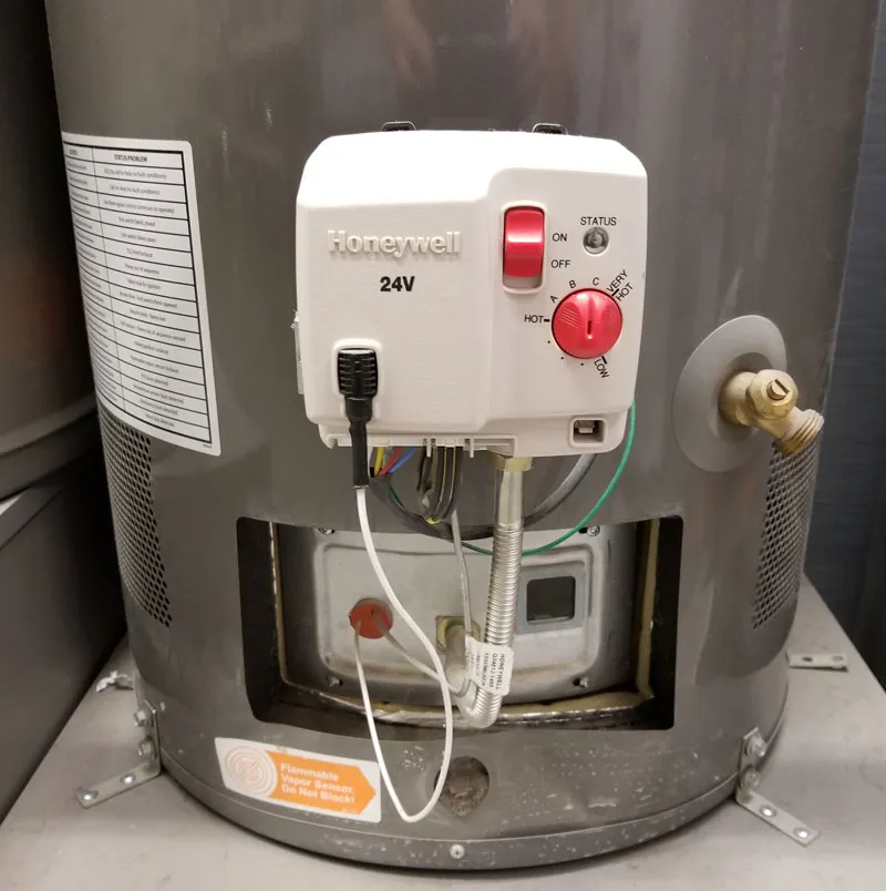 Water heater serviced in a Midtown Harrisburg PA Victorian rowhouse basement